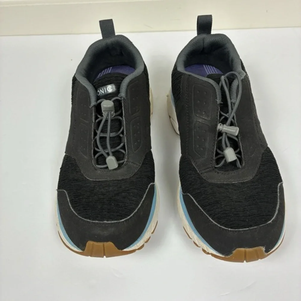 Vionic Women's Active Deon Sneaker Sz 7 Black Walking Running Comfort Orthopedic